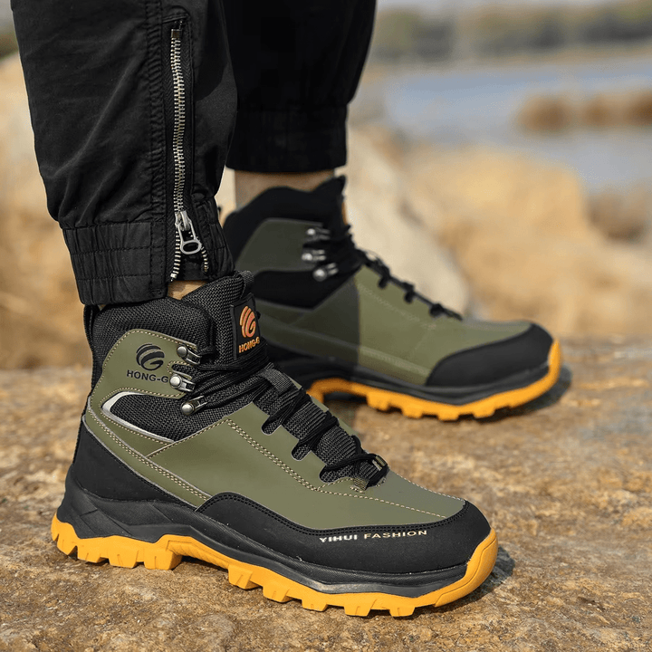 Men’s Waterproof Hiking Boots Non Slip Outdoor Trekking Ankle Boots