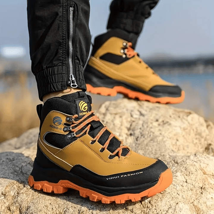 Men’s Waterproof Hiking Boots Non Slip Outdoor Trekking Ankle Boots