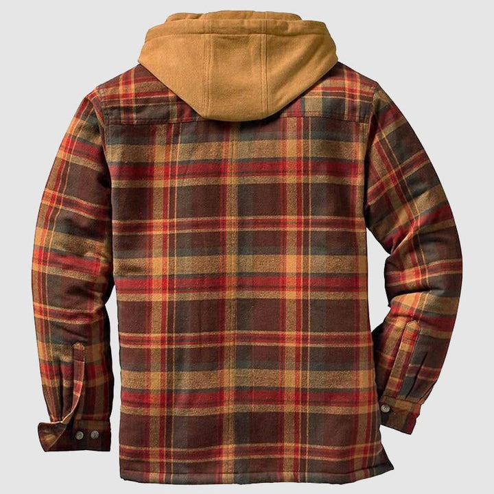 Men’s Warm Lumberjack Jacket – Checked Winter Coat for Casual Wear