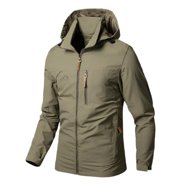 Men’s Waterproof &amp; Windproof Jacket – Weather-Resistant Outdoor Shell