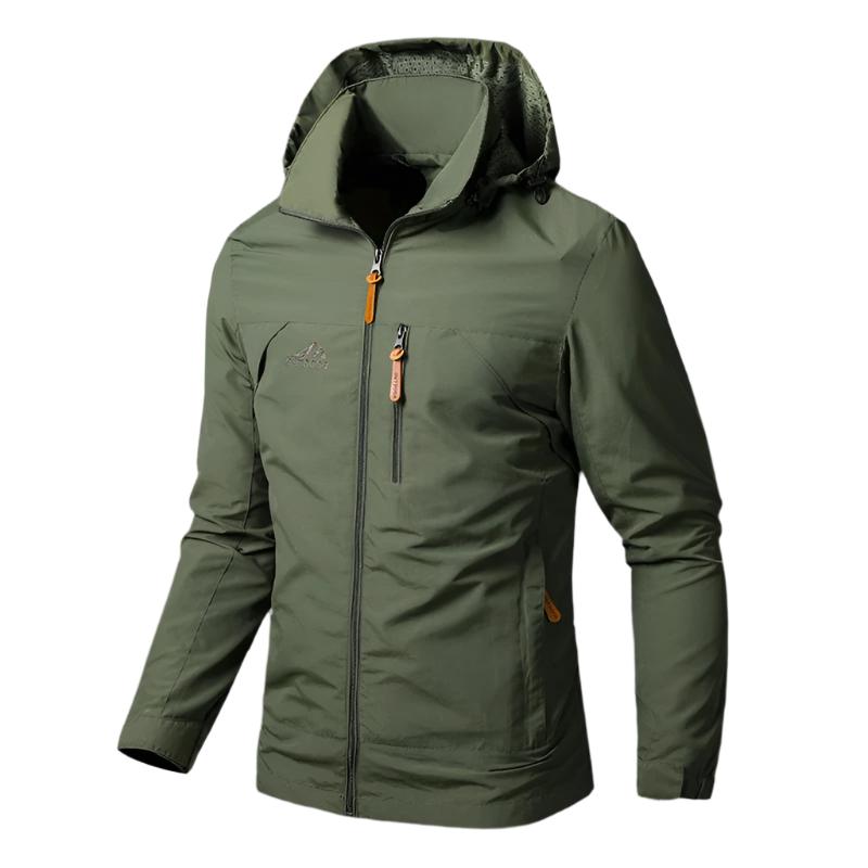 Men’s Waterproof &amp; Windproof Jacket – Weather-Resistant Outdoor Shell