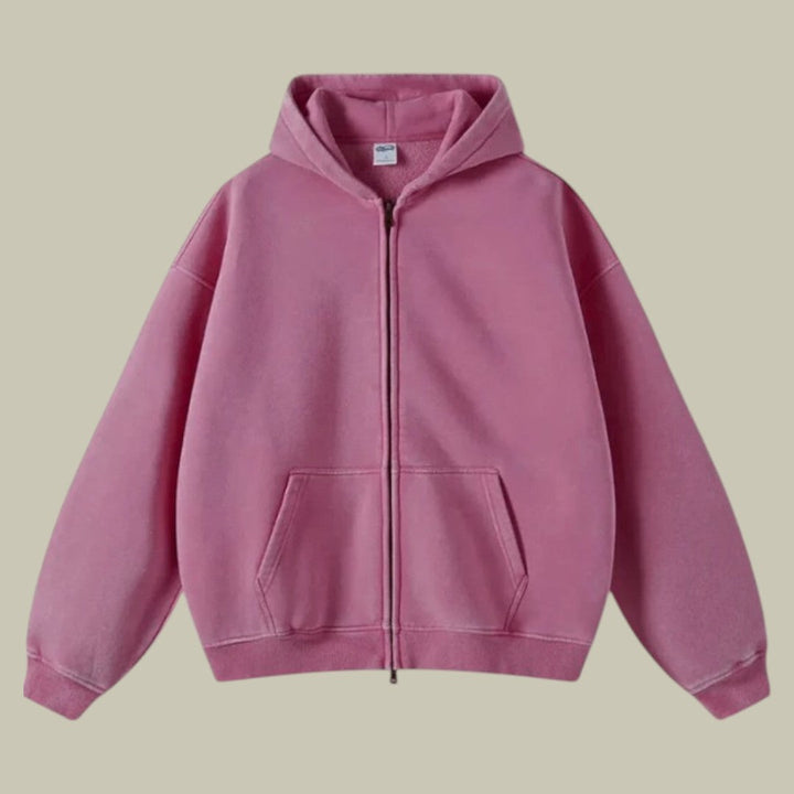 Mens Oversized Zipped Hoodie Vest