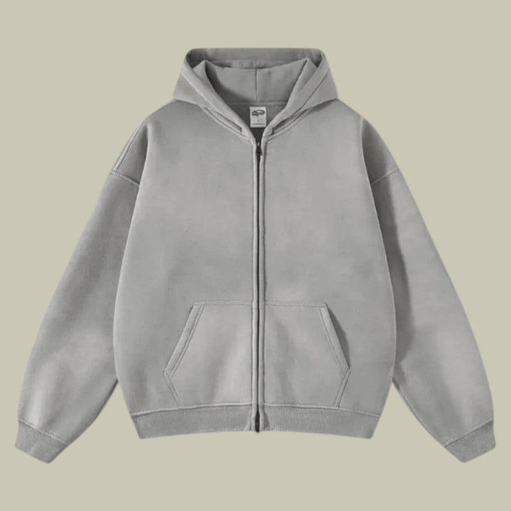 Mens Oversized Zipped Hoodie Vest