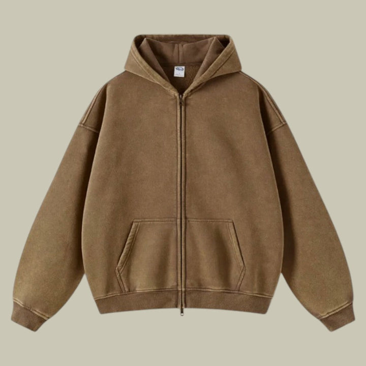 Mens Oversized Zipped Hoodie Vest