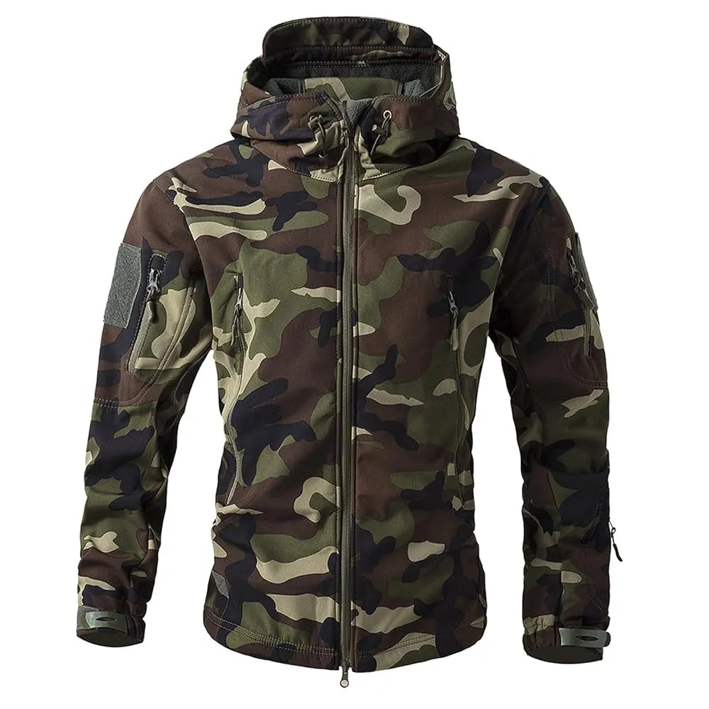 Men’s Tactical Softshell Jacket – Weatherproof &amp; Durable Design
