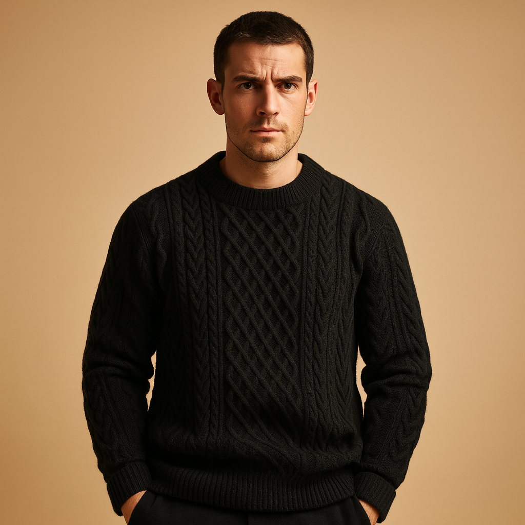Warm knitted jumper for men | Oscar