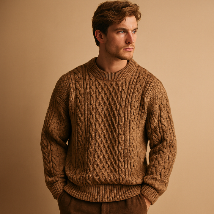 Warm knitted jumper for men | Oscar