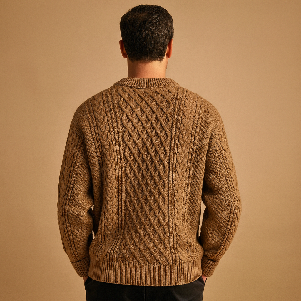 Warm knitted jumper for men | Oscar