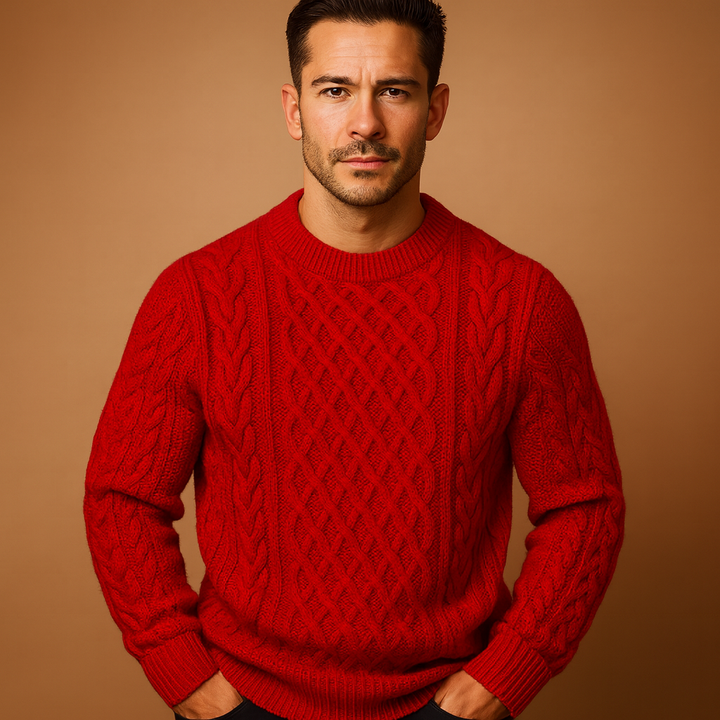 Warm knitted jumper for men | Oscar