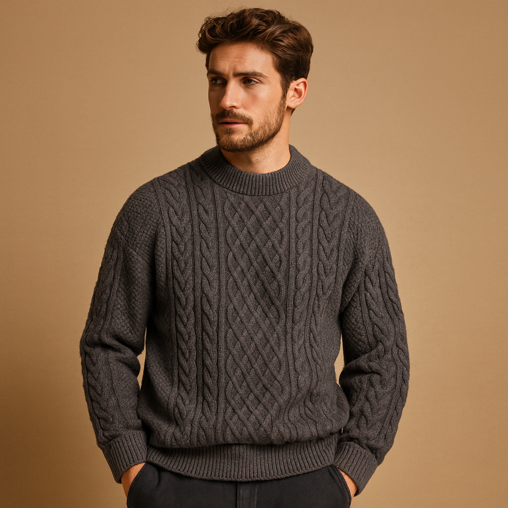 Warm knitted jumper for men | Oscar