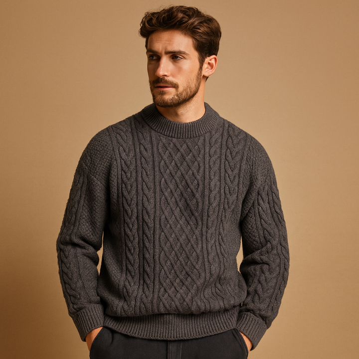 Warm knitted jumper for men | Oscar
