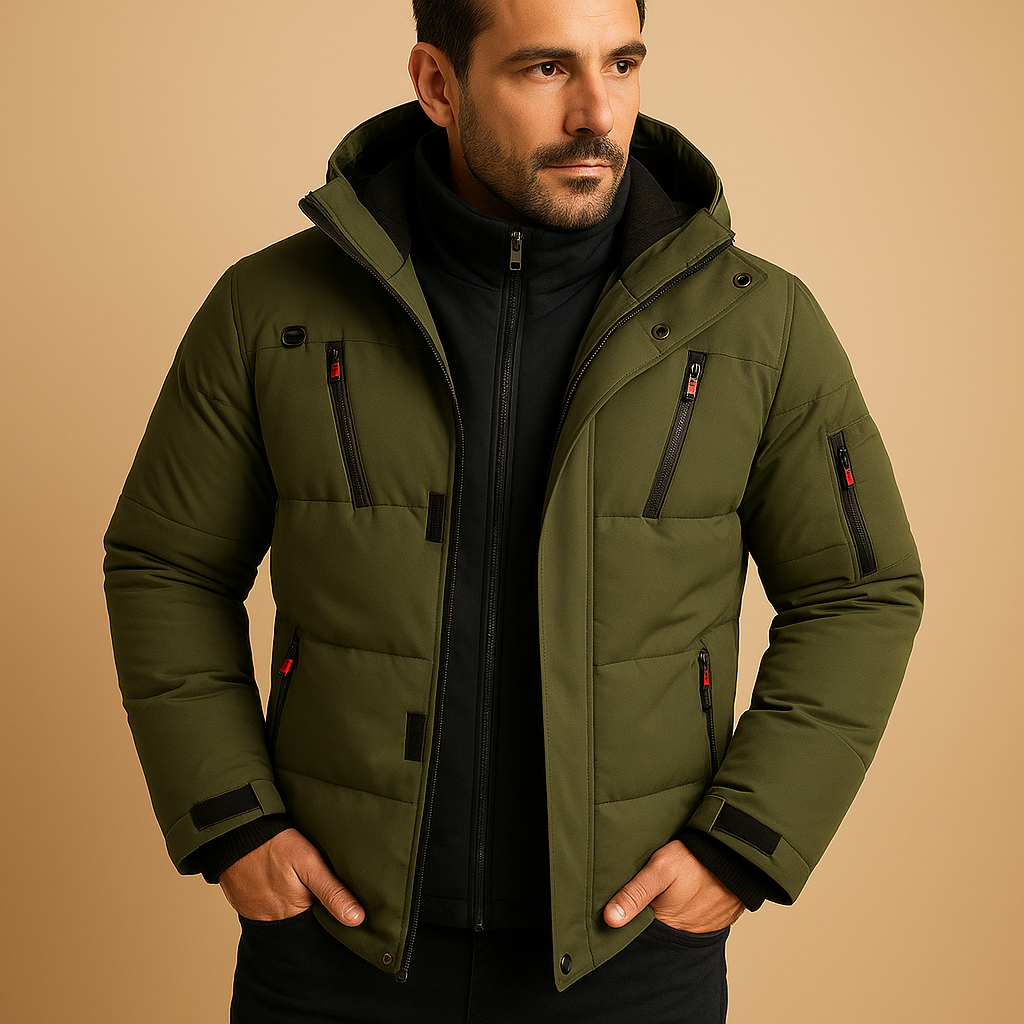Men’s Waterproof Winter Jacket – Warm Insulated Coat | Durable Cold-Weather Protection