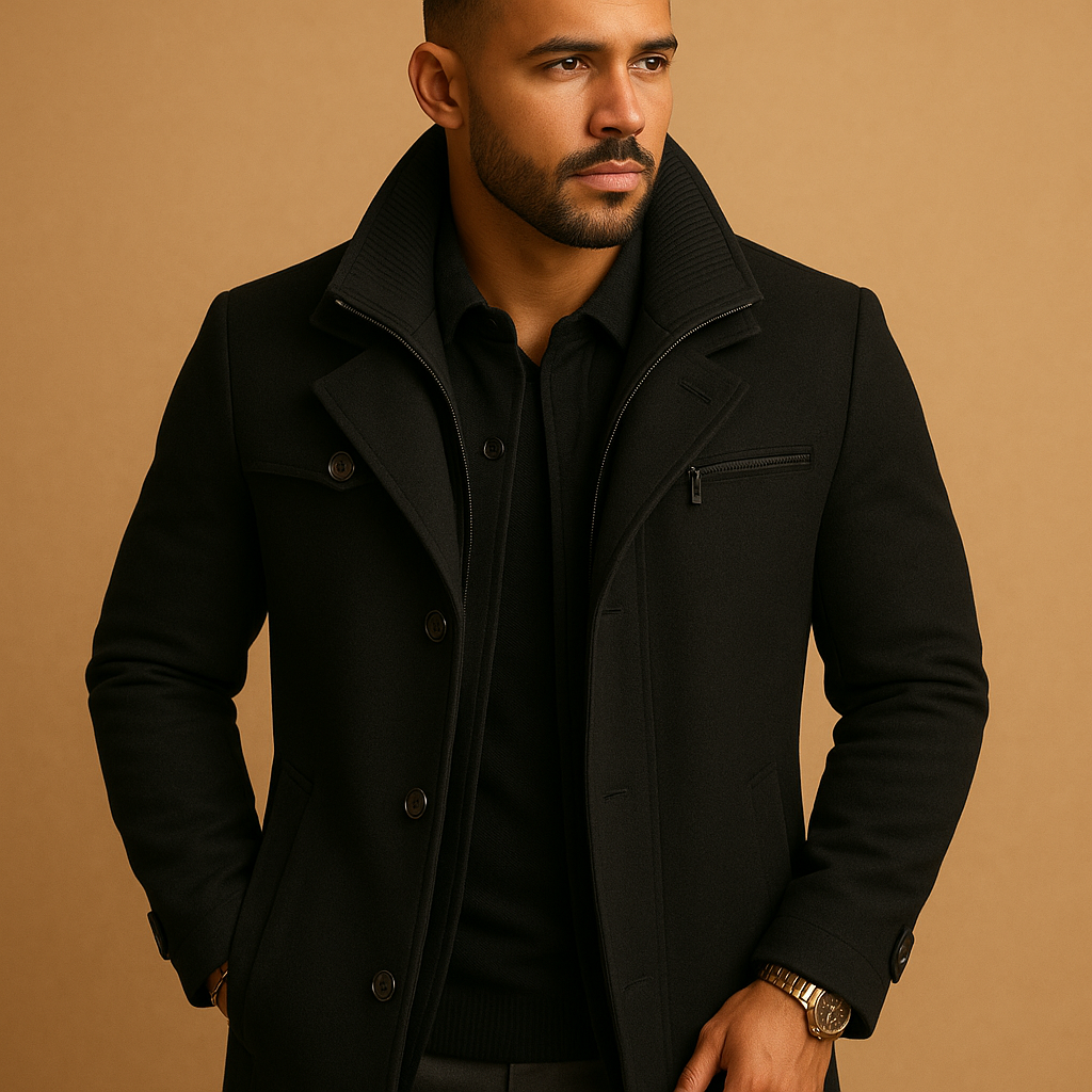 Nolan Men’s Waterproof Winter Jacket – Adjustable Cuffs Cold Weather Coat