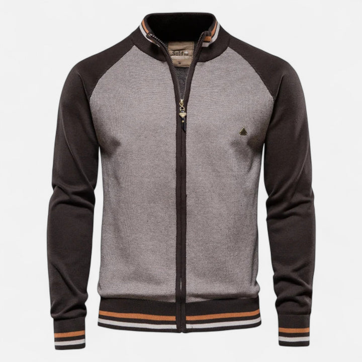 Men’s Zipped Sweater – Heritage Cotton Knit