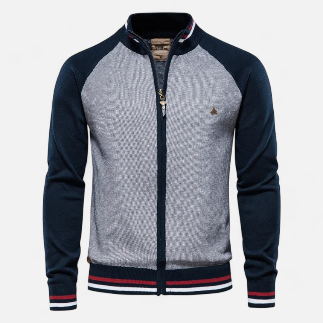Men’s Zipped Sweater – Heritage Cotton Knit