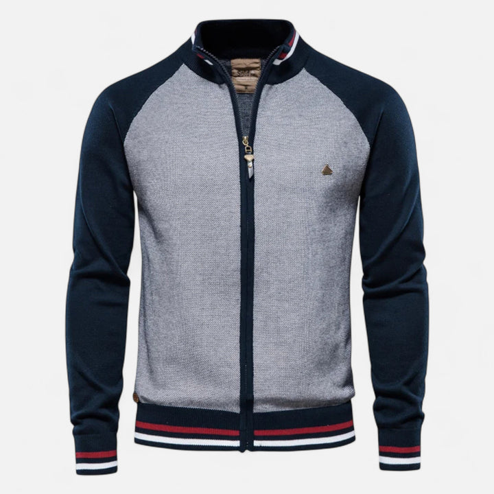 Men’s Zipped Sweater – Heritage Cotton Knit